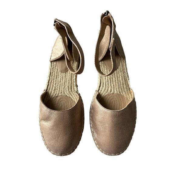 Eileen Fisher Lala Espadrille Flat In Light Gold Size 9 NWT $195 MSRP - Picture 3 of 8